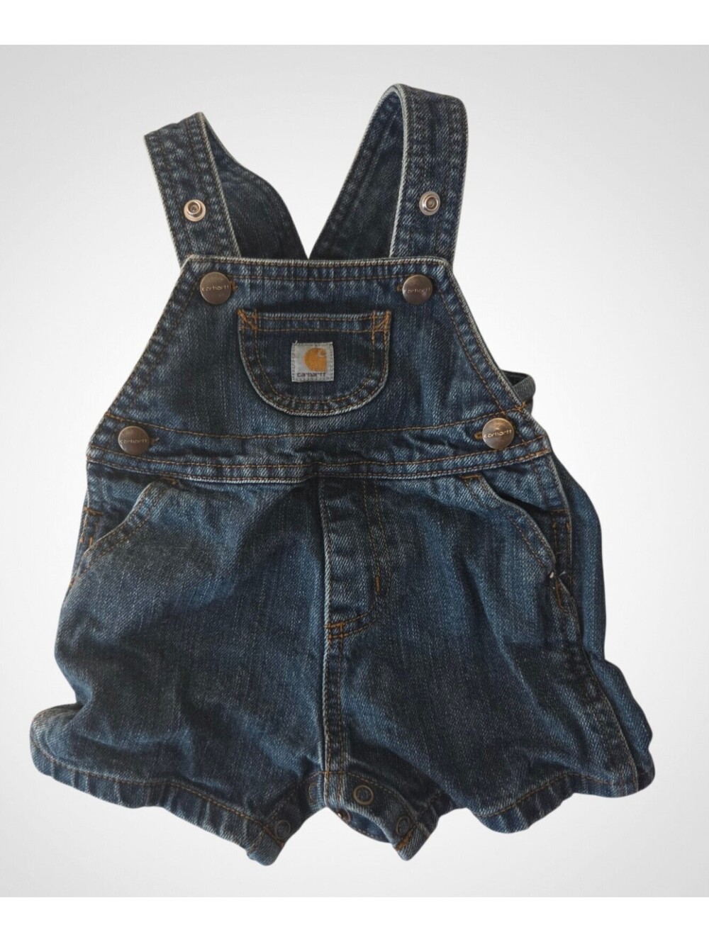 Carhartt Baby Denim Bib Overalls Shortalls 9mo